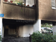  بالصور: فجر اليوم - اضرار في الممتلكات اثر احراق دراجتين ناريتين في مدينة يافا